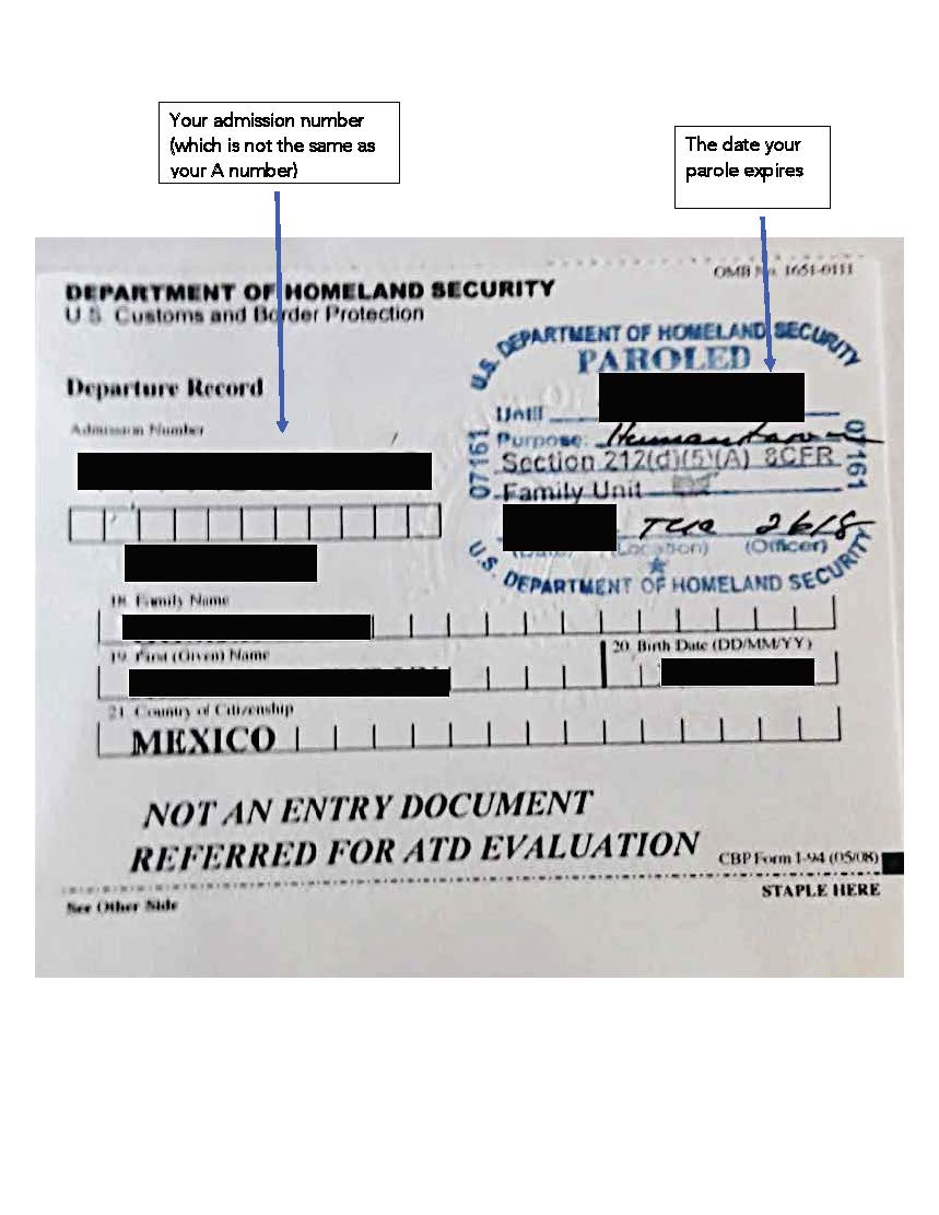 i 94 refugee travel document